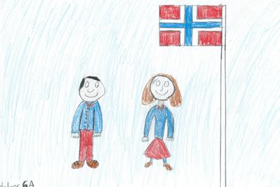 SØNNER AV NORGE Sønner av Norge, det eldgamle rike, sjunger til harpens den festlige klang! Mandig og høytidsfullt tonen la stige! Fedrenelandetinnvies vår sang.