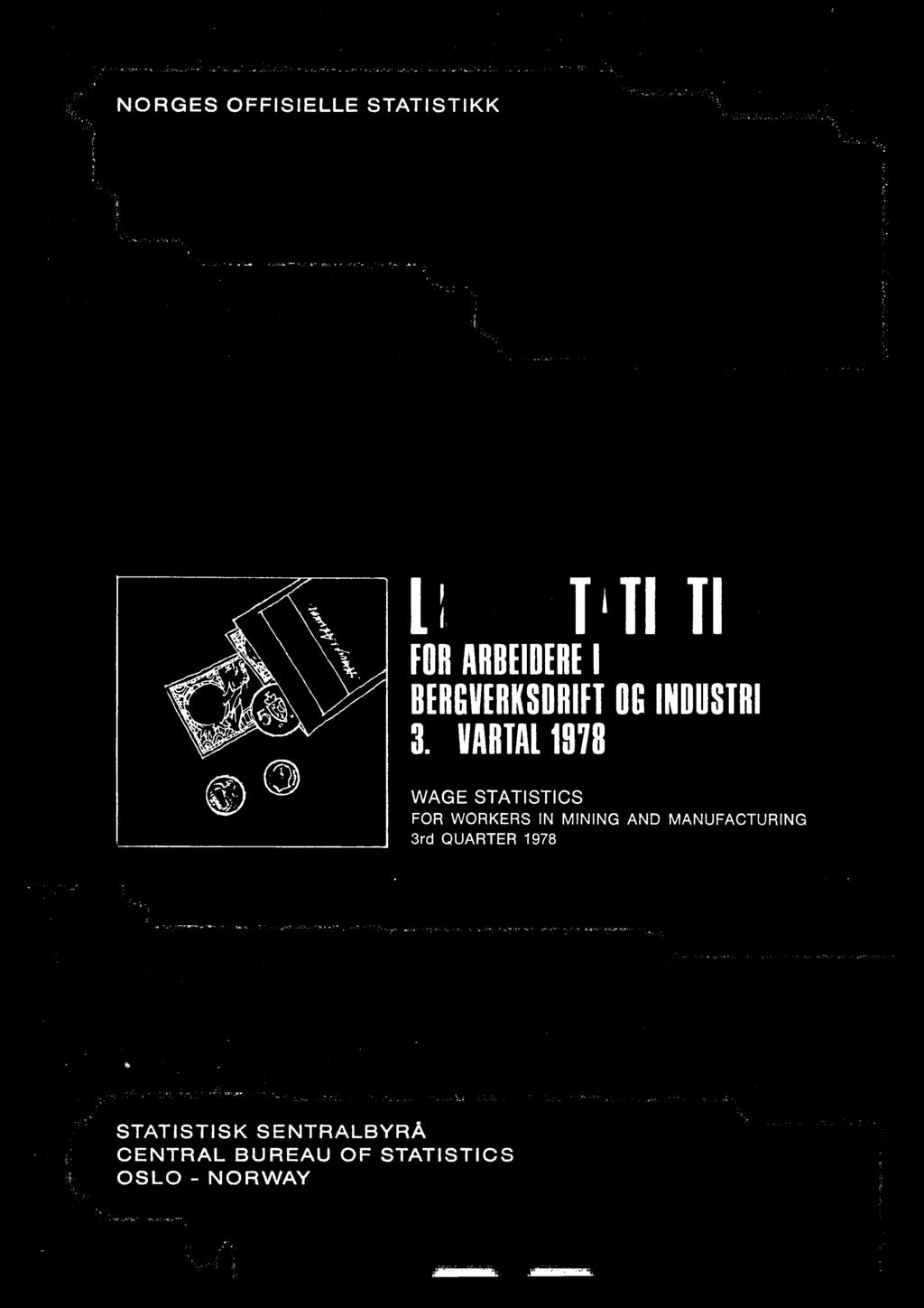 3rd QUARTER 1978 STATISTISK