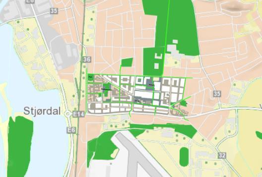 Stjørdal sentrum i dag er Rådhusparken. Dette er den parken som per i dag har størst potensiale og størst bruksverdi som park.