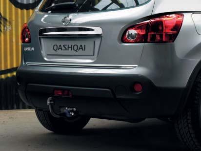 Izkoristite vlečno zmogljivost vozila QASHQAI z eno od praktičnih vlečnih kljuk in električnim priključkom. Urbani nomad bo vlekel do 1400kg tovora.