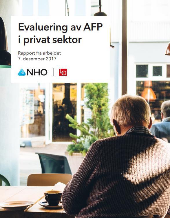 Evaluering av AFP i privat sektor NHO: «Flere står lenger i jobb.