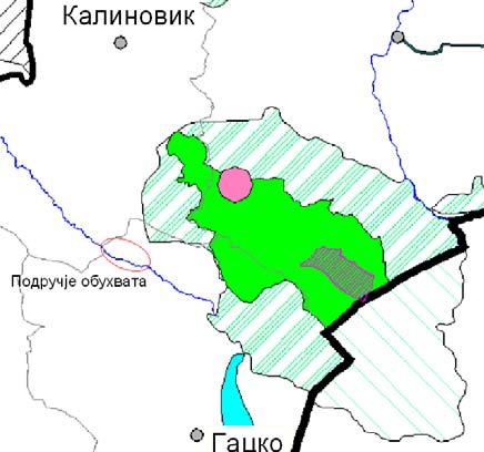 Извод из Просторног плана Републике Српске до 2015. године МХЕ "Гребенац", МХЕ "Мједеник" и МХЕ "Игашчица" смјештене су на подручју општине Гацко.