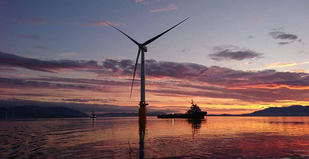 By: Vegard Nedrevåg Project Engineering Manager, Hywind Scotland Pilot Park, TechnipFMC Photos: TechnipFMC The tow out of the first of the 5 wind turbines in the Hywind Scotland Pilot Park caught the