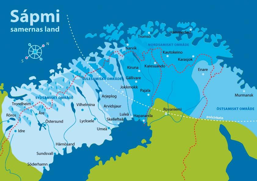 ساپمی -)Sápmi( کشور سامی ها سامی ها در چهار کشور زندگی میکنند: روسیه فنلند ناروی و سویدن.