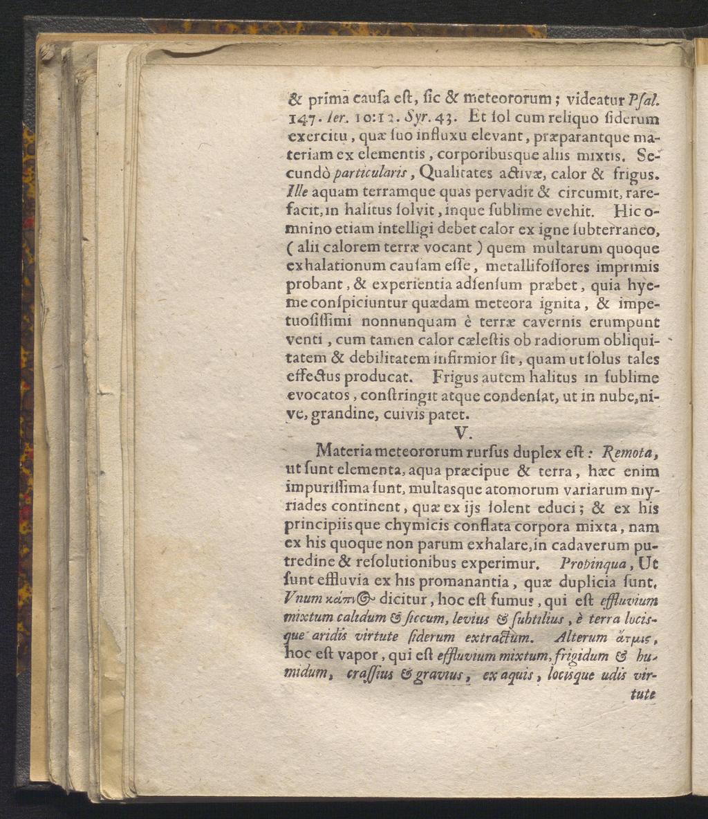 & prima caufa eft, ftc Sc meteororum; videatur V/al. 147. ler. 10:11. Syr. 45. Et iol cum reliquo fiderum exercitu, qua?