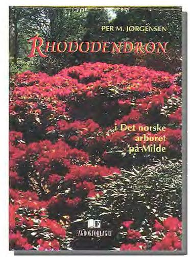 Rhododendronb0ker for utlan Bergen off. Bibliotek laget varen 1998 en flotr ucstilling i vestibylen over Rhododendronb0ker pa skandinaviske sprak og engelsk som na er for udan.