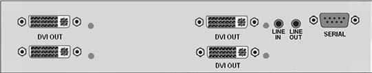 4 x DVI Video Only, CATx CRV-SRDFM0D4D/R 4 x DVI Video Only, Multi-mode Fiber CRV-SRDFS0D4D/R.