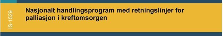 Kapittel om smertebehandling: Helhetlig vurdering av pasientens smerteproblem. Medikamentell behandling relateres til smerteintensitet, smerteklassifikasjon og pasientens allmenntilstand.