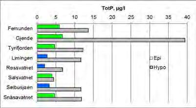 og neqr verdier er basert på typespesifikke klassegrenser og vil derfor variere avhengig av vanntypen, selv om absoluttverdiene for hver parameter kan være like for