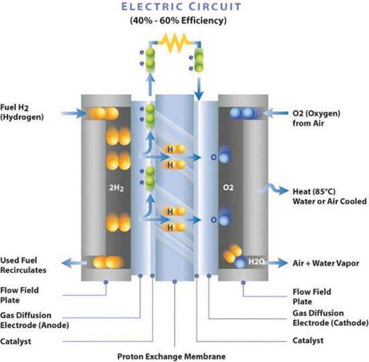 The fuel cell the power