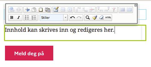 Her kan du velge forskjellige stiler som på fylkesavdelingssiden.