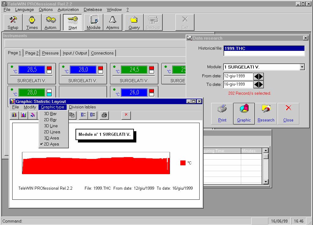 TELEWIN PROGRAMVARE Utviklet med en ny generasjon av instrumenter, med Windows er det enkelt for brukeren å benytte programmet uten å slåopp i manualen.