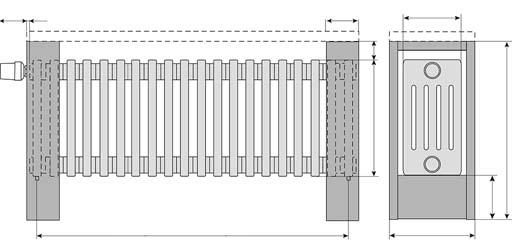 3/8 kuuluvad komplekti. Parem- või vasak altühendus: 2 x 1/2 sisekeere. Radiaator on pööratav.