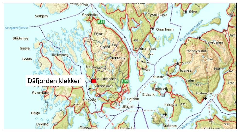 Side 2/8 1. Innleiing Dåfjorden Klekkeri AS søkjer om løyve etter vassressurslova til regulering og uttak av vatn frå Øvre og Nedre Petarteigsvatna til produksjon av yngel og smolt.