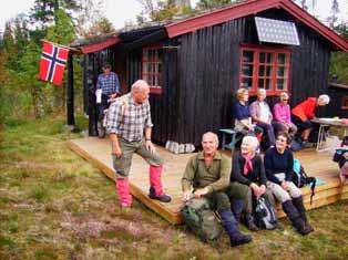 Seniorgruppa på tur Rast på Holleia Vintertur på Krokskogen Trykkeriet ved