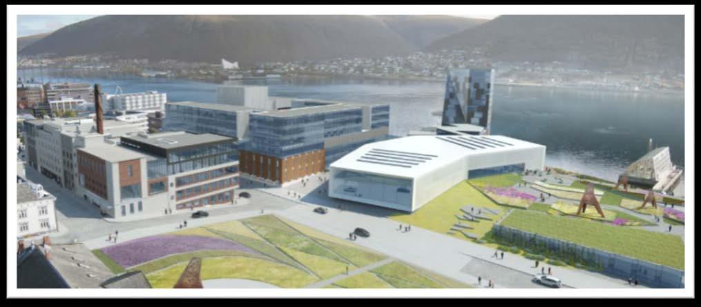 2017 - prosjekter Mack kvartalet Mack-kvartalet, Tromsø (40.000 kvm næring), eiet 50/50 Eiendomsspar/Mack.