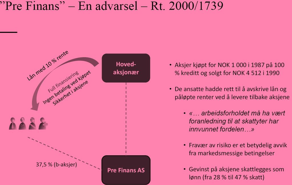 Hvordan få nøkkelansatte med på laget - aksjebaserte