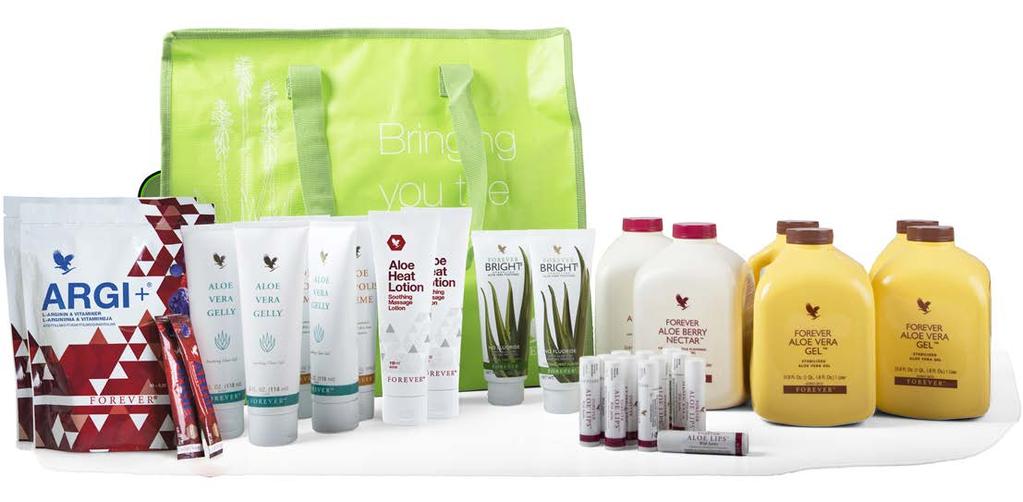 Innehold: 015 Forever Aloe Vera Gel 4 stk., 473 ARGI+ 2 stk.