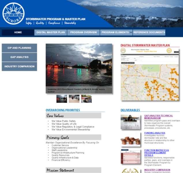 AURORA STORMWATER PROGRAM WEBSITE Gregory V.