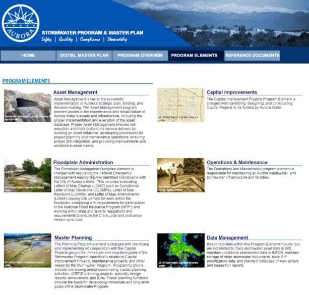 AURORA STORMWATER PROGRAM WEBSITE Gregory V.