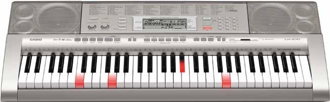 Den enestående funksjonsbredden alt fra det nye Step-Up-læresystemet og SD-kortplassen til AHLklangen av høy kvalitet viser at instrumentet tilhører den nye keyboardgenerasjonen med 48 stemmers