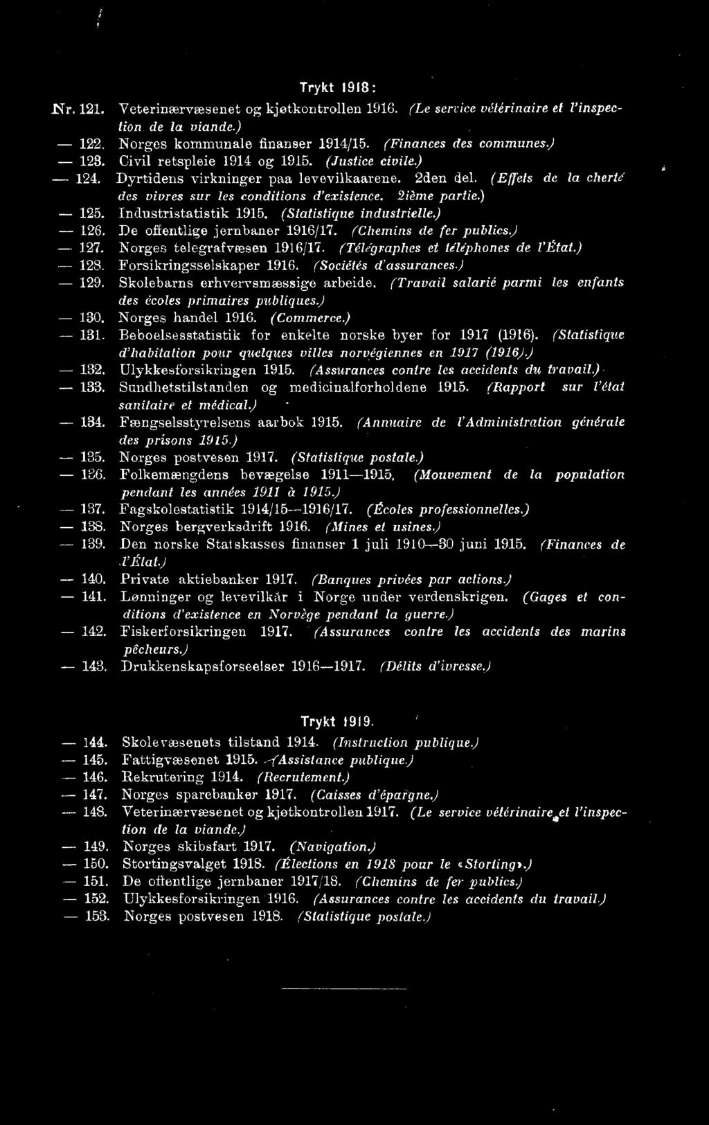 (Statistigue d'habitation pour quelques vales norvegiennes en 97 (96)) - 3. Ulykkesforsikringen 95. (Assurances contre les accidents du travail) - 33. Sundhetstilstanden og medicinalforholdene 95.