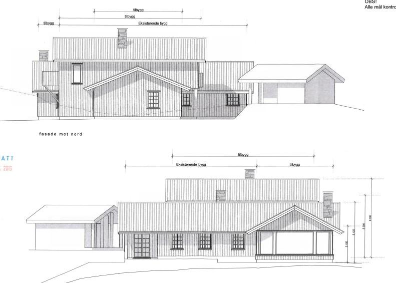 Trond Musdalslien og sendt inn byggetegninger, slik at det er mulig å vurdere tiltakets omfang/ tilpasning til øvrige hytter.