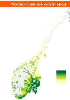 Mulighetene i bioøkonomien Skog i Skandinavia Norge Stående volum skog En global megatrend er økt fokus på