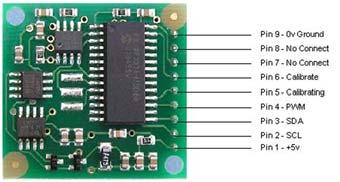 6.8.4 Elektronisk kompass CMPS03 KMZ51 er en integret krets produsert av Philips som inneholder to magnetoresistive elementer koblet inn i en Wheatstones målebro.