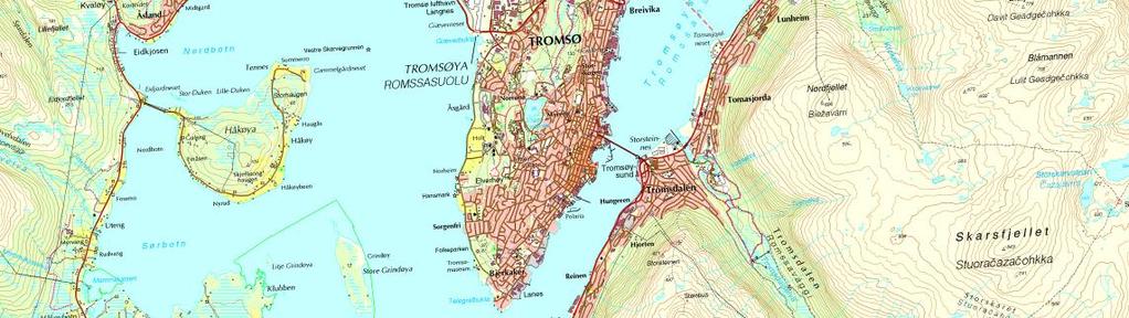 2. Visjon og målsettinger Visjon: Nordbyen forsterker Tromsøs rolle som den arktiske hovedstaden Mål for Nordbyen: En klimavennlig, smart og attraktiv sentrumsutvidelse som binder sentrum til