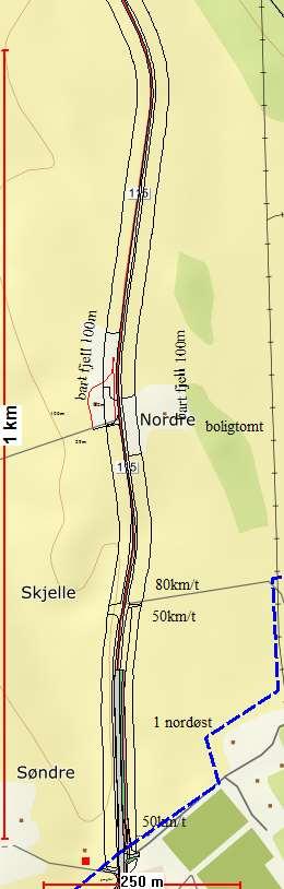 nordover1 Detalj: bolig langs fv115 bolig Gang- og