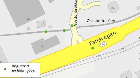 I dag deler gående og syklende det samme arealet, noe som medfører konflikter og at gående fortrenges fra denne viktige transportruten. Traseen har varierende bredde, fra 2,8 meter til 4 meter.