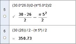 Ser bort fra den negative løsningen Høyden i trekanten er 6,0 cm.