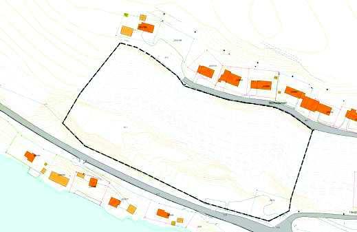 Finneidfjord Grustak Geoteknisk vurdering av reguleringsområde platået og ned mot flata ved Fv 808 er i gjennomsnitt 1:1,4. Alle høyder og avstander er målt fra kart på polarsirkelportalen.