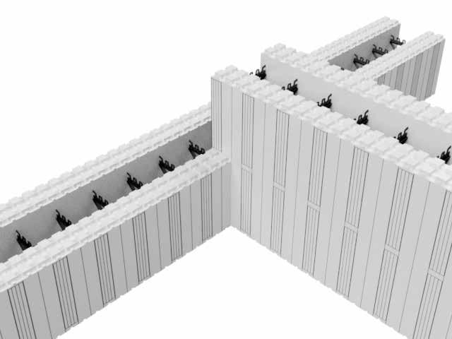 I neste skift fjernes 350 mm slik at blokken kan settes inn på vangen og man får forband med skiftet under (fig.