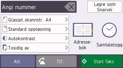 6 Faks Før sending av faks Forstyrrelse på telefonlinje / VoIP Hvis du har problemer med å sende eller motta fakser på grunn av mulig støy på telefonlinjen, eller hvis du bruker et VoIPsystem,