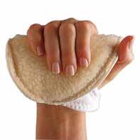 HÅND- OG HÅNDLEDDSORTOSER Håndflatebeskytter Myk ortose som beskytter håndflaten ved fingerkontrakturer. Ønskes ytterligere ekstensjon kan en rull enkelt settes inn mellom håndflate og fingre.
