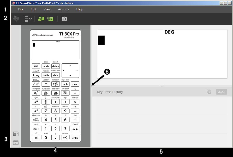 Bruke TI-SmartView Emulator Workspace tilmathprint Kalkulatorer TI-Smartview emulator workspace til MathPrint Kalkulator