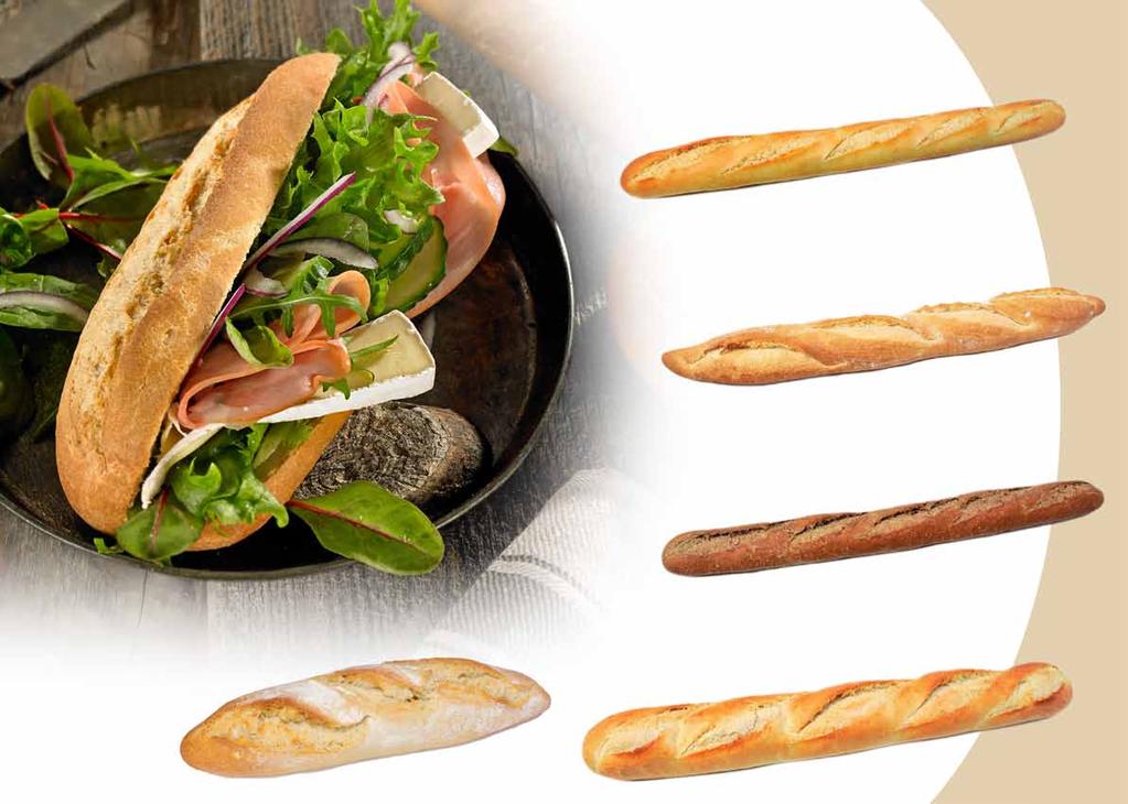 Baguette lettstekt fin, 58 cm EPD 4463832 Antall 30 stk Vekt 280g Steketid 10-15 min. Baguette lettstekt rustik, 54 cm EPD 4472437 Antall 30 stk Vekt 280g Steketid 10-15 min.