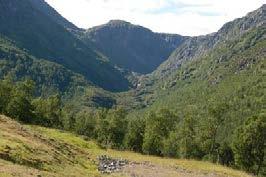 Lite innsjøpreg, men elver er et sentralt element i de aller fleste områder og preger landskapskarakteren.