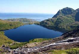 Brynvatnet i Tysfjord. (LO 1793, klasse 2) Forsanvatnet i Steigen. (LO 1948, klasse 2) Studalsvatnet i Mosknes (Studalsvatnet-Krokvatnet LO 98, klasse 4) Foto: R.