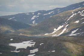 Hunddalen i Narvik, LO 1654, klasse 3 Vegdalsvatnan mellom Vegdalsfjellet og Simlebreen innerst i Gråtdalen i Beiarn.