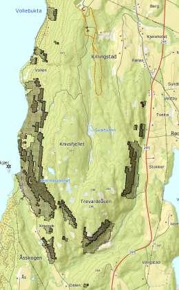 3.7 Miljøtema: Nærmiljø, grønnstruktur og friluftsliv Beskrivelse: Området er et skogs-/landbruksområde. Utbygging som foreslått vil berører eksisterende tur og løypesystemer (lysløype).