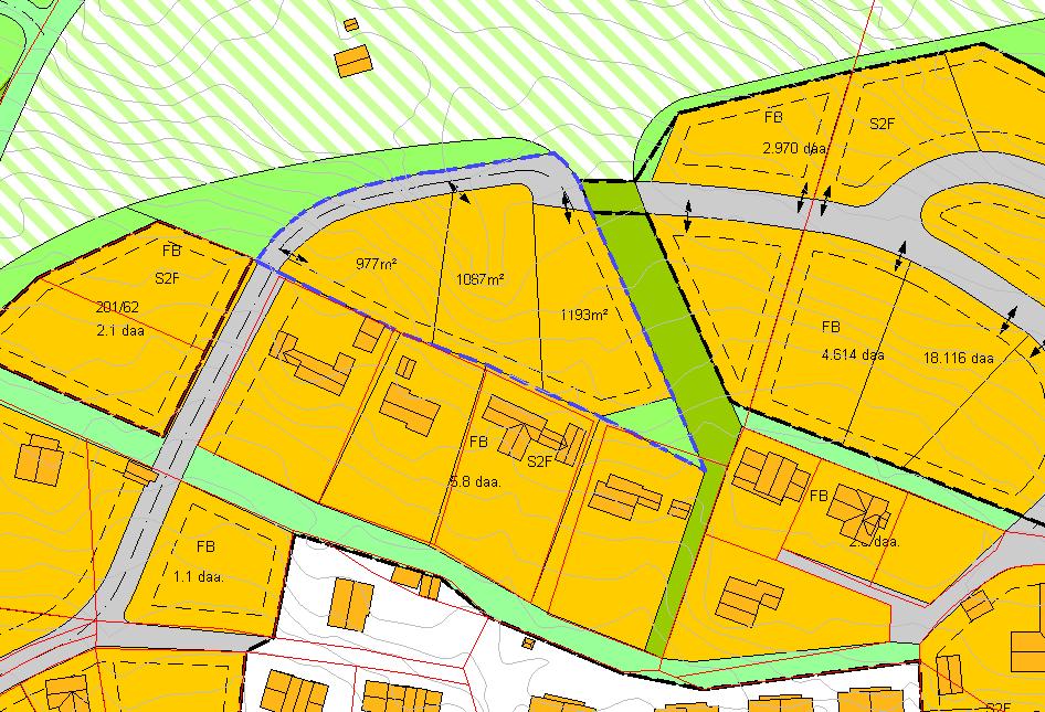 Sak 5/17 Kartutsnitt som viser ønsket endring.