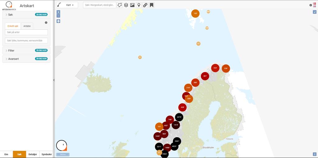 Status Artskart Ny versjon i 2018 39