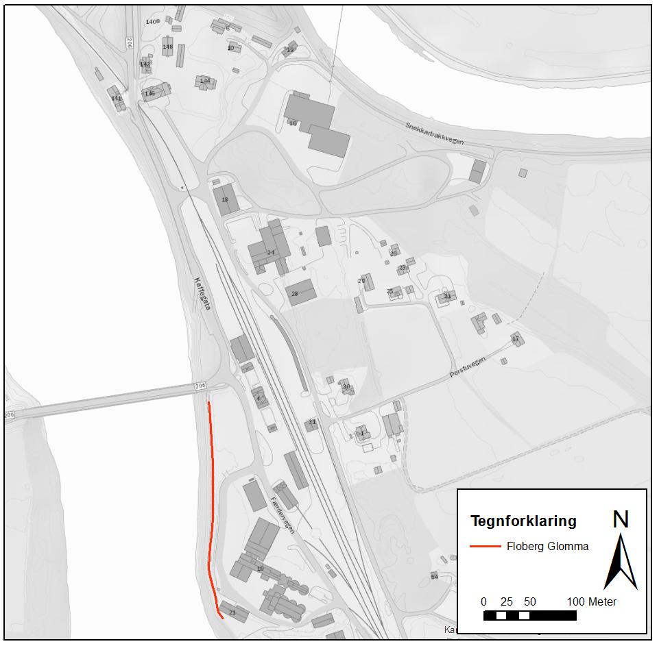 Flobergshagen flomverk (VV 9976) ved Glomma, Åsnes kommune 2 Faktadel 2 Faktadel 2.