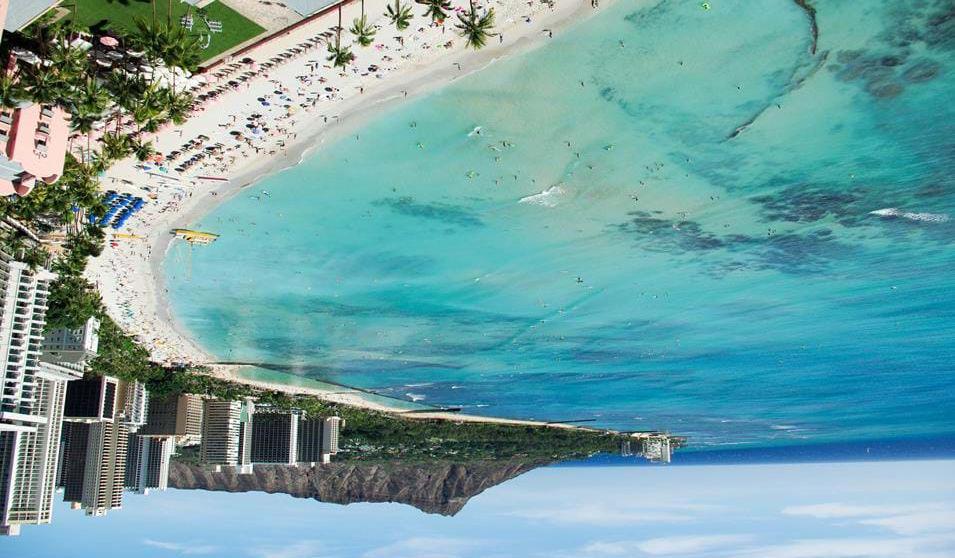 Wakiki Beach og Diamond Head på Oahu, Hawaii - Reise til New York og Hawaii Dag 3: New York Blir man litt trøtt i beina av å gå rundt, kan man ta en tur med en Hop on-hop off-buss.