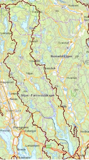 Overvåking av lokaliteter i vannområde Siljan - Farris 2015 og 2016.