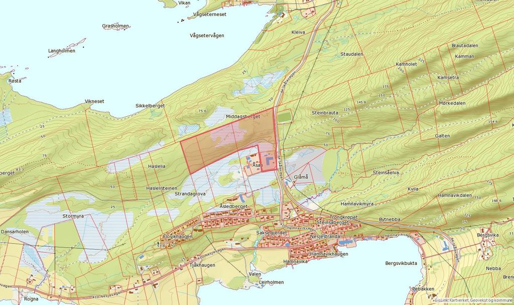 2. Oversiktskart 3. Begrunnelse for ny offentlig ettersyn Under første offentlig ettersyn fikk Molde kommune henvendelse fra grunneieren til butikkområdet som ønsket muligheten å utvide arealet (jf.