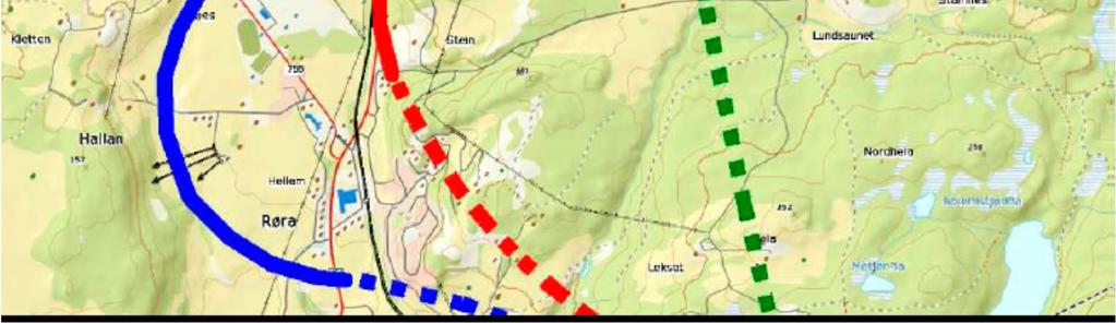 2 Samferdselsanlegg Den videre planleggingen av Røra sentrum vil være totalt avhengig av hvor Ny E6 med kryss og adkomst til Fosen vil bli lagt.